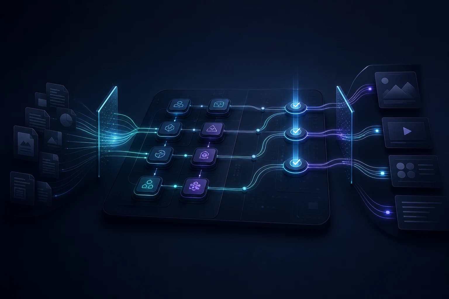 Abstract AI assistant workflow and tool orchestration