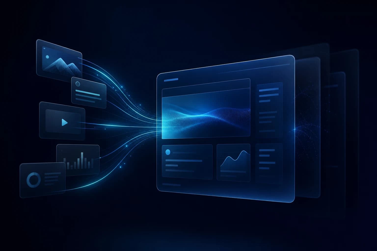 Abstract AI overview optimisation and generated search interface