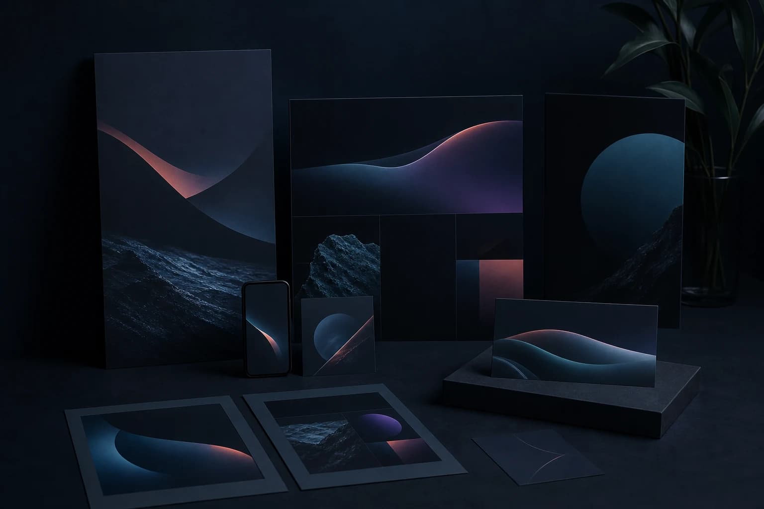 Abstract brand design system across digital touchpoints