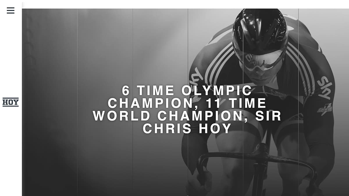 Chris Hoy website screenshot