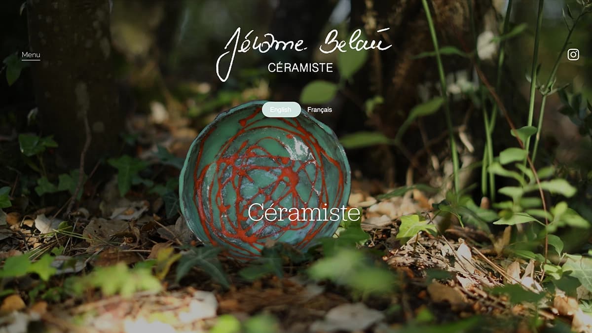 Jerome Belau website screenshot